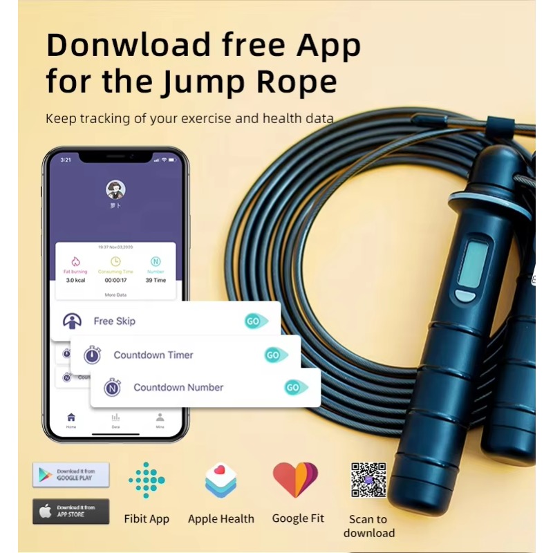 Smart Jump Rope Digital Counter - Sıcak Fırsat Toptan Kalori Sayacı Kablosuz