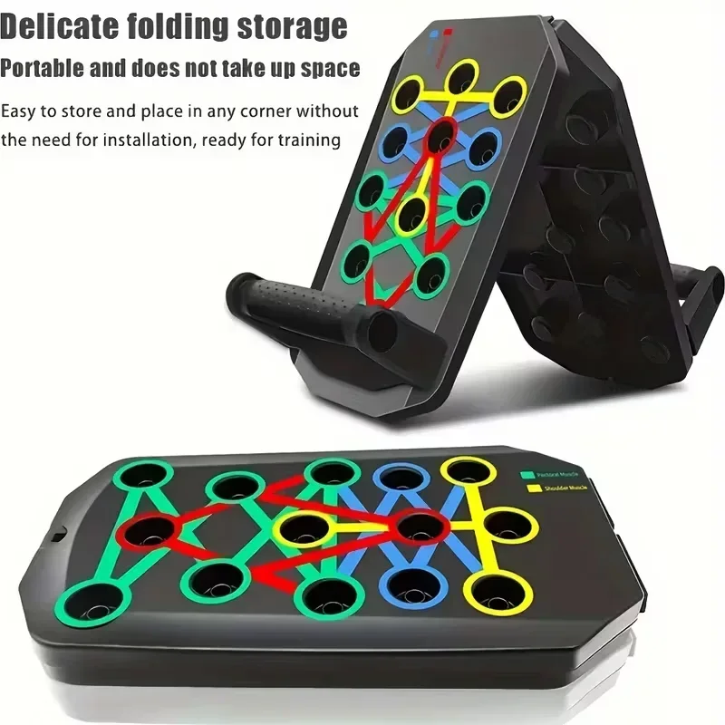 Push Up Board Foldable Multi Function - Portatif Çok Fonksiyonlu Şınav Tahtası Seti,