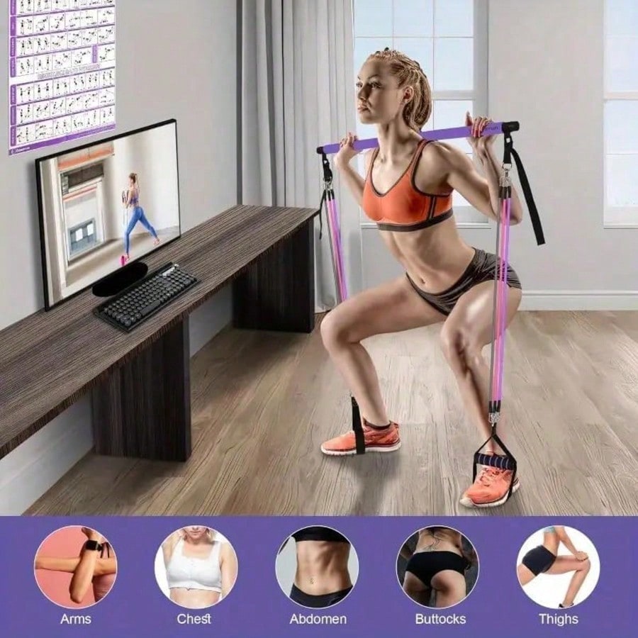 Direnç Bandı ile Pilates Bar S - Pilates Bar Kit With Resistance Bands incelemesi ve fiyatı
