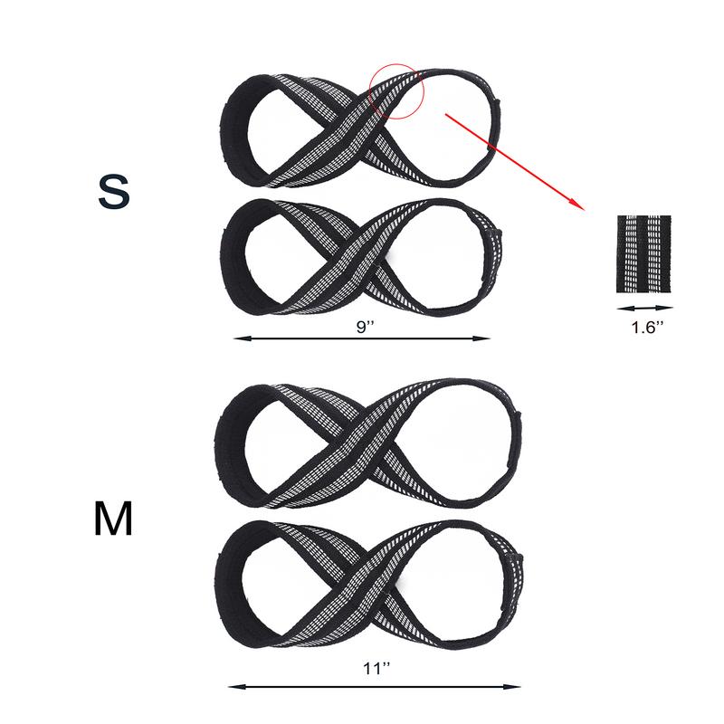 Çekme için 1 çift şekil 8 ağır - Wrist Wraps Weightlifting Support incelemesi ve fiyatı